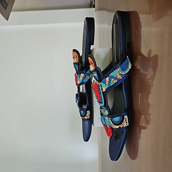 Stella McCartney beaded sandal. Made in Italy. Size EU 39 1/2/ US 9.5 - Picture 3 of 6